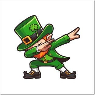 Dabbing Leprechaun Posters and Art